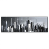 Led Wandbild Futuristische Skyline Panorama Produktvorschau Frontal