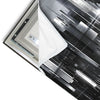 Led Wandbild Futuristische Skyline Quadrat Materialvorschau
