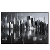 Led Wandbild Futuristische Skyline Querformat Produktvorschau Frontal