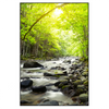 Led Wandbild Gebirgsfluss Im Wald Hochformat Produktvorschau Frontal