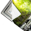 Led Wandbild Gebirgsfluss Im Wald Querformat Materialvorschau