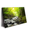 Led Wandbild Gebirgsfluss Im Wald Querformat Produktvorschau Seitlich