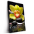 Led Wandbild Gelbe Orchidee Hochformat Produktvorschau Seitlich