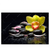 Led Wandbild Gelbe Orchidee Querformat Produktvorschau Frontal