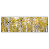 Led Wandbild Gelber Birkenwald Panorama Produktvorschau Frontal