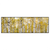Led Wandbild Gelber Birkenwald Panorama Produktvorschau Frontal