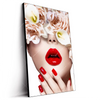 Led Wandbild Gesicht Rosen Hochformat Produktvorschau Seitlich