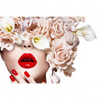 Led Wandbild Gesicht Rosen Querformat Motivvorschau