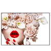Led Wandbild Gesicht Rosen Querformat Produktvorschau Frontal