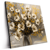 Led Wandbild Goldene Bluetenpoesie Quadrat Produktvorschau Seitlich