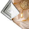 Led Wandbild Goldene Bluetenpracht Panorama Materialvorschau