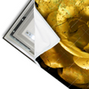 Led Wandbild Goldene Rose Querformat Materialvorschau