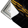 Led Wandbild Goldene Traenen Querformat Materialvorschau