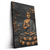 Led Wandbild Goldener Buddha Bambus Hochformat Produktvorschau Seitlich