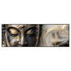 Led Wandbild Goldener Buddha Fluid Art Panorama Produktvorschau Frontal