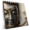 Led Wandbild Goldener Buddha Fluid Art Quadrat Produktvorschau Seitlich
