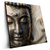 Led Wandbild Goldener Buddha Fluid Art Quadrat Produktvorschau Seitlich
