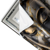 Led Wandbild Goldener Buddha Fluid Art Querformat Materialvorschau
