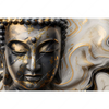 Led Wandbild Goldener Buddha Fluid Art Querformat Motivvorschau