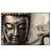 Led Wandbild Goldener Buddha Fluid Art Querformat Produktvorschau Frontal