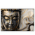 Led Wandbild Goldener Buddha Fluid Art Querformat Produktvorschau Frontal