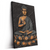 Led Wandbild Goldener Buddha Hochformat Produktvorschau Seitlich