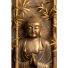 Led Wandbild Goldener Buddha Im Bambuswald Hochformat Motivvorschau