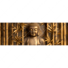 Led Wandbild Goldener Buddha Im Bambuswald Panorama Motivvorschau