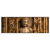 Led Wandbild Goldener Buddha Im Bambuswald Panorama Produktvorschau Frontal