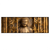Led Wandbild Goldener Buddha Im Bambuswald Panorama Produktvorschau Frontal