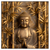 Led Wandbild Goldener Buddha Im Bambuswald Quadrat Produktvorschau Frontal