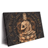 Led Wandbild Goldener Buddha No 2 Querformat Produktvorschau Seitlich