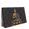 Led Wandbild Goldener Buddha Querformat Produktvorschau Seitlich