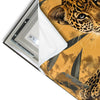 Led Wandbild Goldener Leopard Imposanter Jaeger Hochformat Materialvorschau