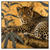 Led Wandbild Goldener Leopard Imposanter Jaeger Quadrat Produktvorschau Frontal