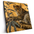 Led Wandbild Goldener Leopard Imposanter Jaeger Quadrat Produktvorschau Seitlich
