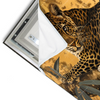 Led Wandbild Goldener Leopard Imposanter Jaeger Querformat Materialvorschau
