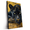 Led Wandbild Goldener Panther Hochformat Produktvorschau Seitlich