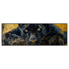 Led Wandbild Goldener Panther Panorama Produktvorschau Frontal
