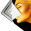 Led Wandbild Goldenes Haar Hochformat Materialvorschau