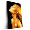 Led Wandbild Goldenes Haar Hochformat Produktvorschau Seitlich