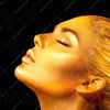 Led Wandbild Goldenes Haar Hochformat Zoom