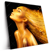 Led Wandbild Goldenes Haar Quadrat Produktvorschau Seitlich