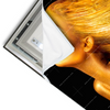 Led Wandbild Goldenes Haar Querformat Materialvorschau