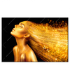 Led Wandbild Goldenes Haar Querformat Produktvorschau Frontal