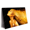 Led Wandbild Goldenes Haar Querformat Produktvorschau Seitlich