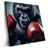 Led Wandbild Gorilla Mit Roten Boxhandschuhen Quadrat Produktvorschau Seitlich