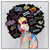 Led Wandbild Graffiti Afro No 1 Quadrat Produktvorschau Frontal