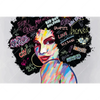 Led Wandbild Graffiti Afro No 1 Querformat Motivvorschau