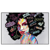 Led Wandbild Graffiti Afro No 1 Querformat Produktvorschau Frontal